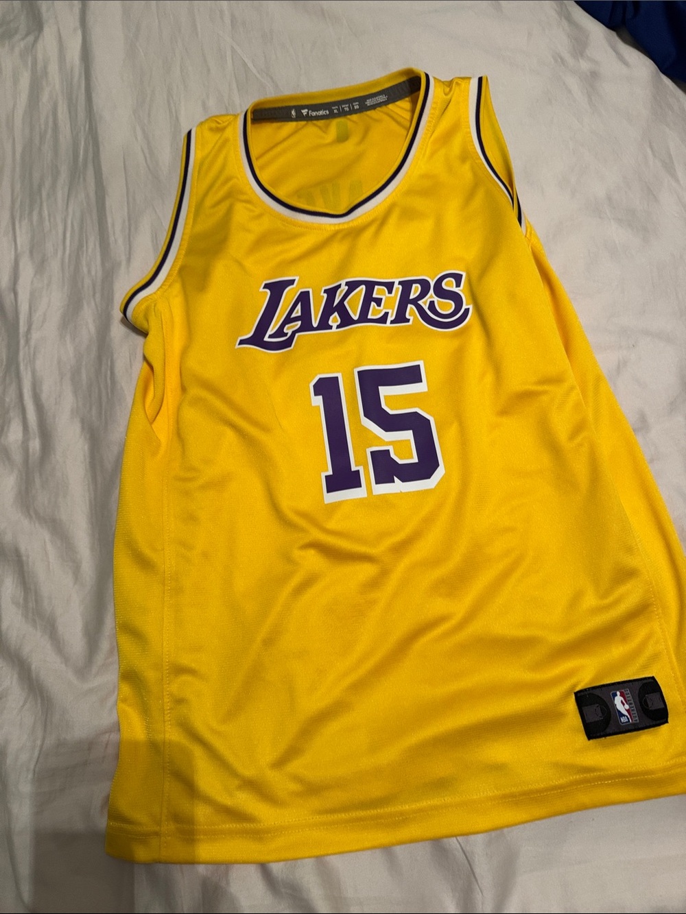 Lakers Yellow Basketball Jersey - #15